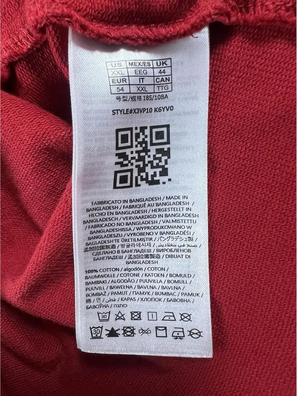 Guess Jeans Y2K Short Sleeve Tee T-shirt Hoodie Red Script XXL Men Guess LA - Picture 8 of 8